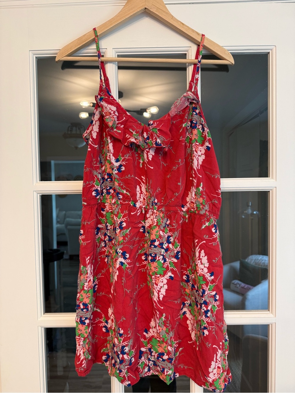 Women's Red Floral Dress